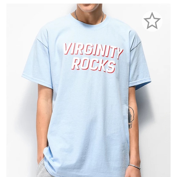 Virginity Rocks Mens Tee - Picture 2 of 2
